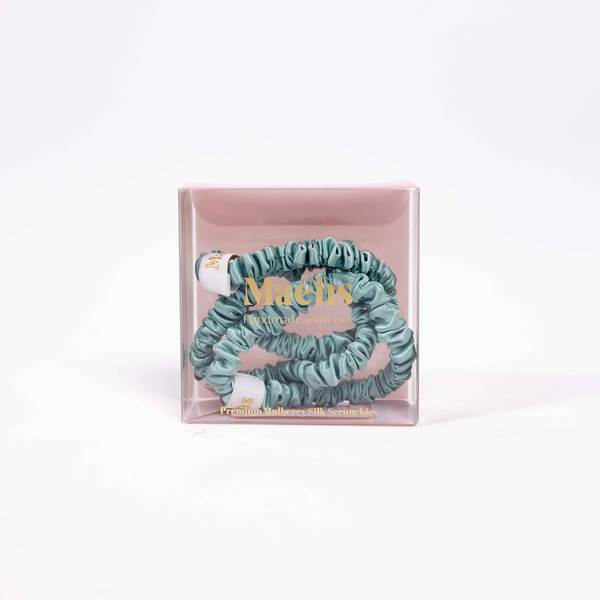 Mint 3-Pack Scrunchies Small