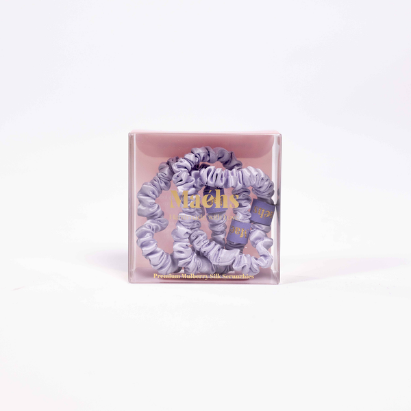 Lavender 3-Pack Scrunchies Small