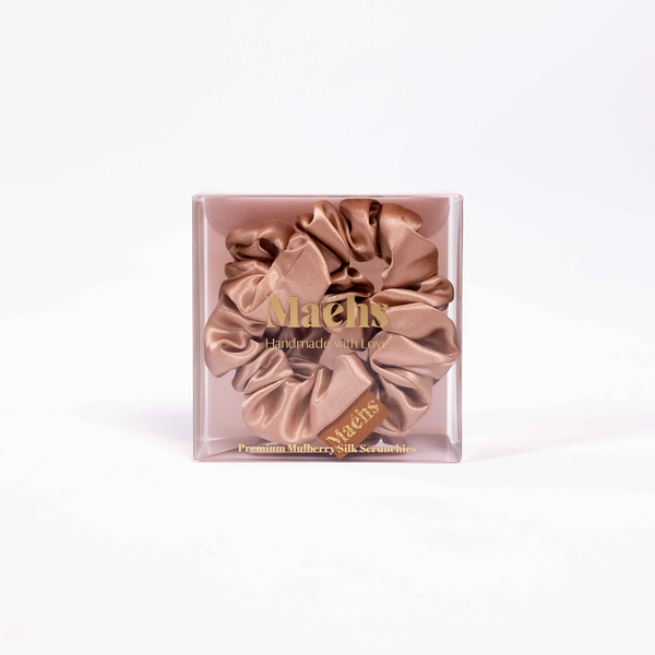 Midi 2-Pack Scrunchies Caramel