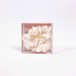 Ivory 2-Pack Scrunchies Midi