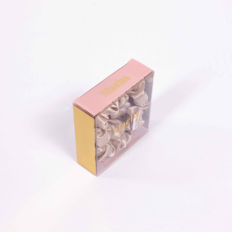 Midi 2-Pack Scrunchies Champagne