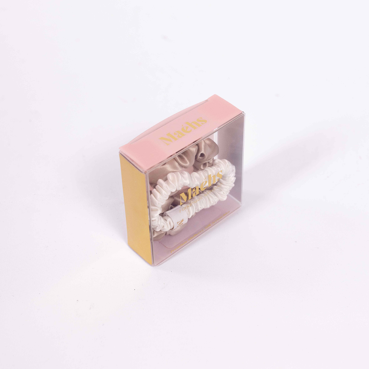 Ivory Champagne 2-Pack Scrunchies S-M