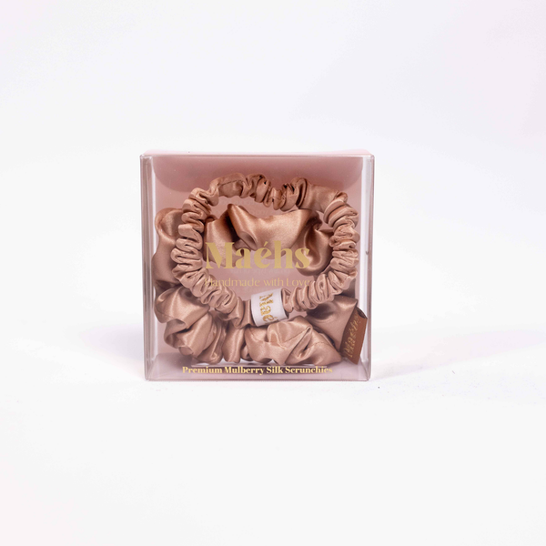 Caramel 2-Pack Scrunchies S-M