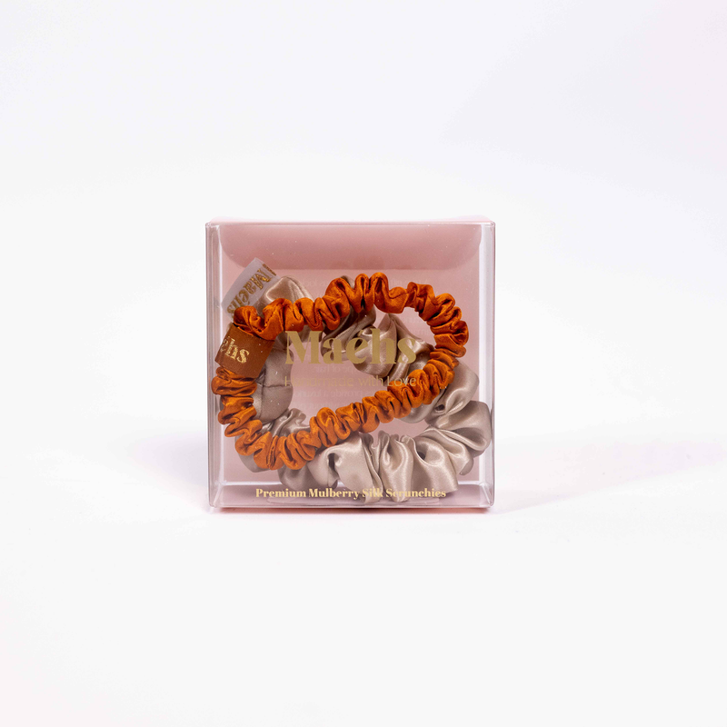 Champagne Rust 2-Pack Scrunchies S-M