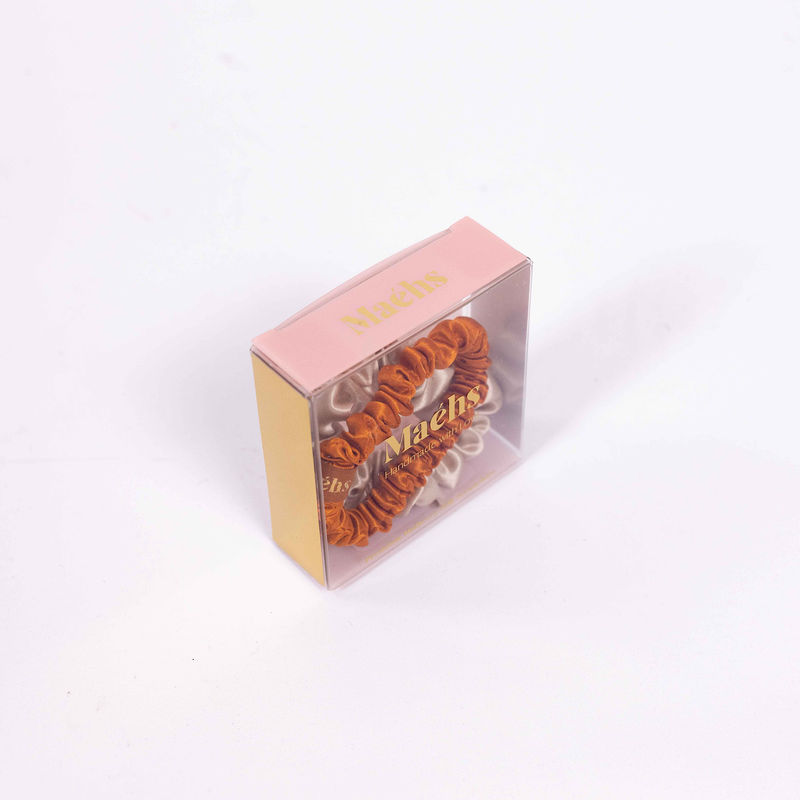 Champagne Rust 2-Pack Scrunchies S-M