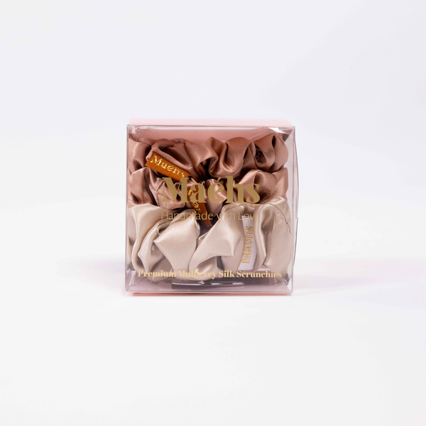 Champagne Caramel 3-Pack Scrunchies M-M-L