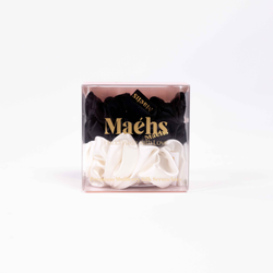 scrunchies set zwart wit 