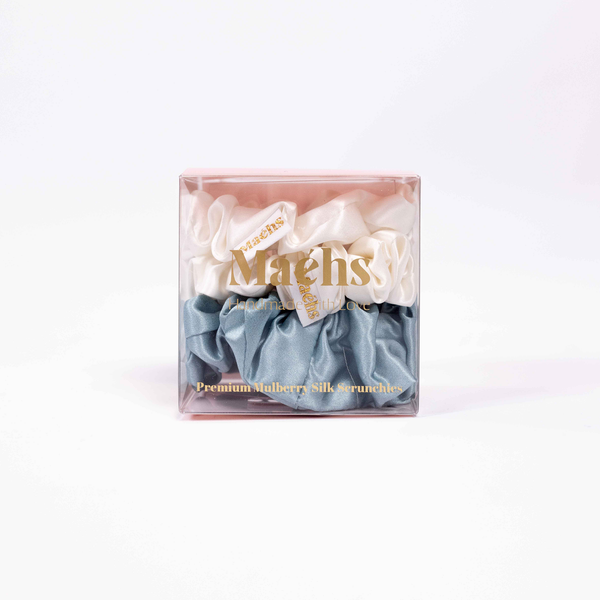 Ether Ivory 3-Pack Scrunchies M-M-L